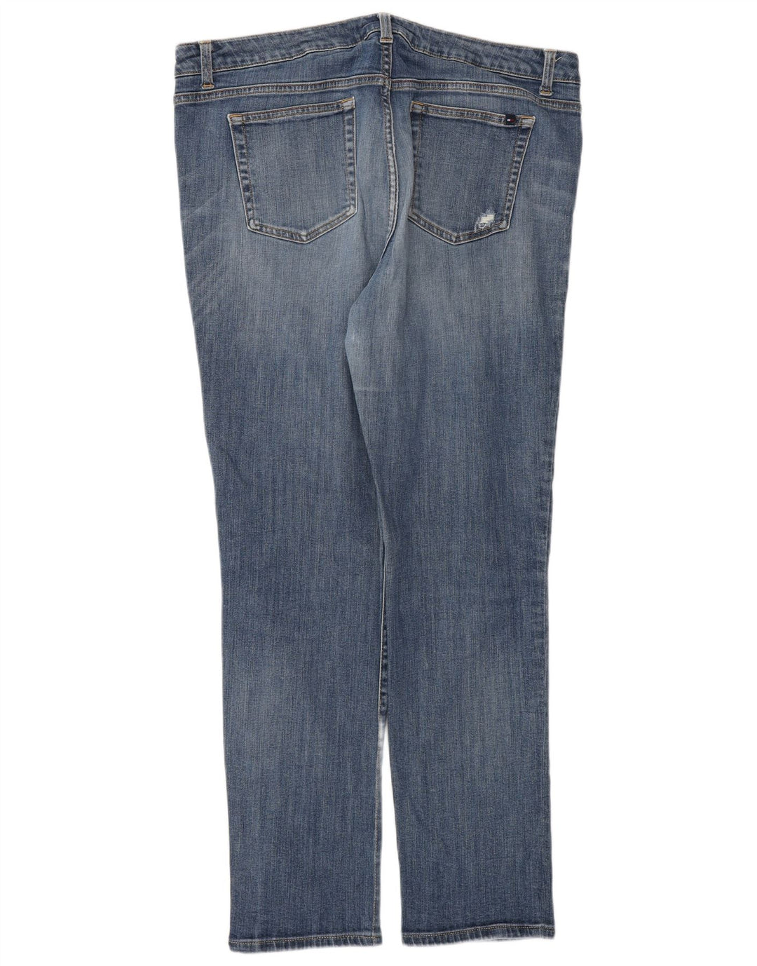 Jeans slim invecchiati da donna Tommy Hilfiger W36 L31 cotone blu