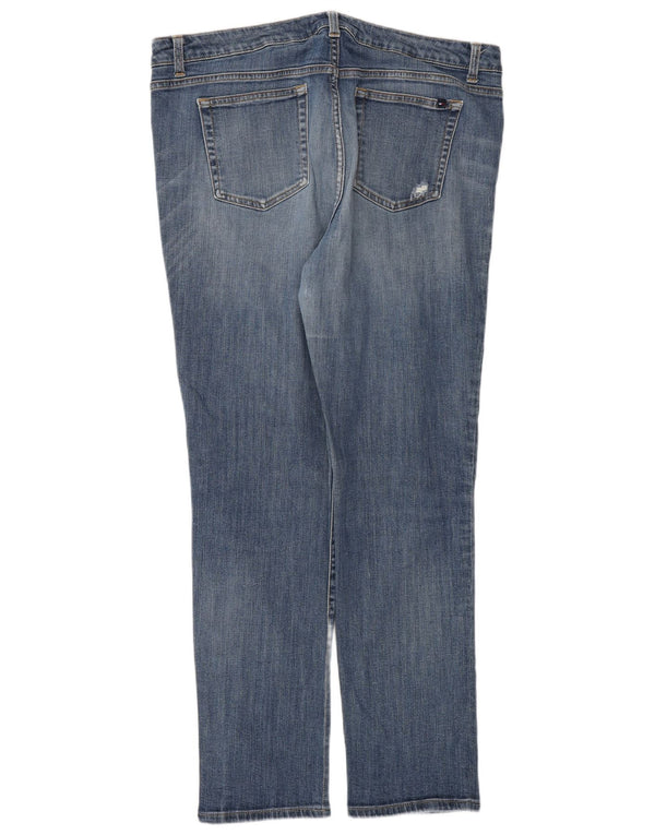 Jeans slim invecchiati da donna Tommy Hilfiger W36 L31 cotone blu