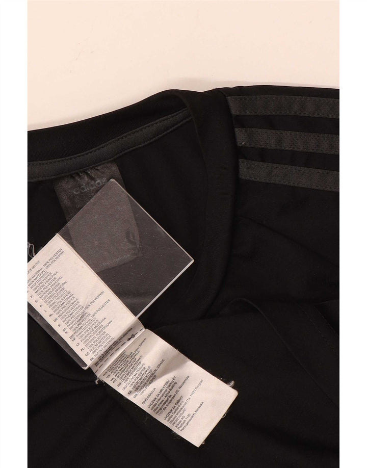 T-shirt da uomo Adidas Top Small nera in poliestere