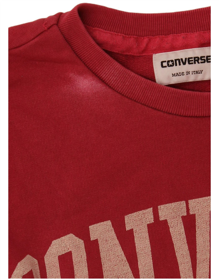 Converse Felpa grafica da uomo Maglione grande cotone rosa