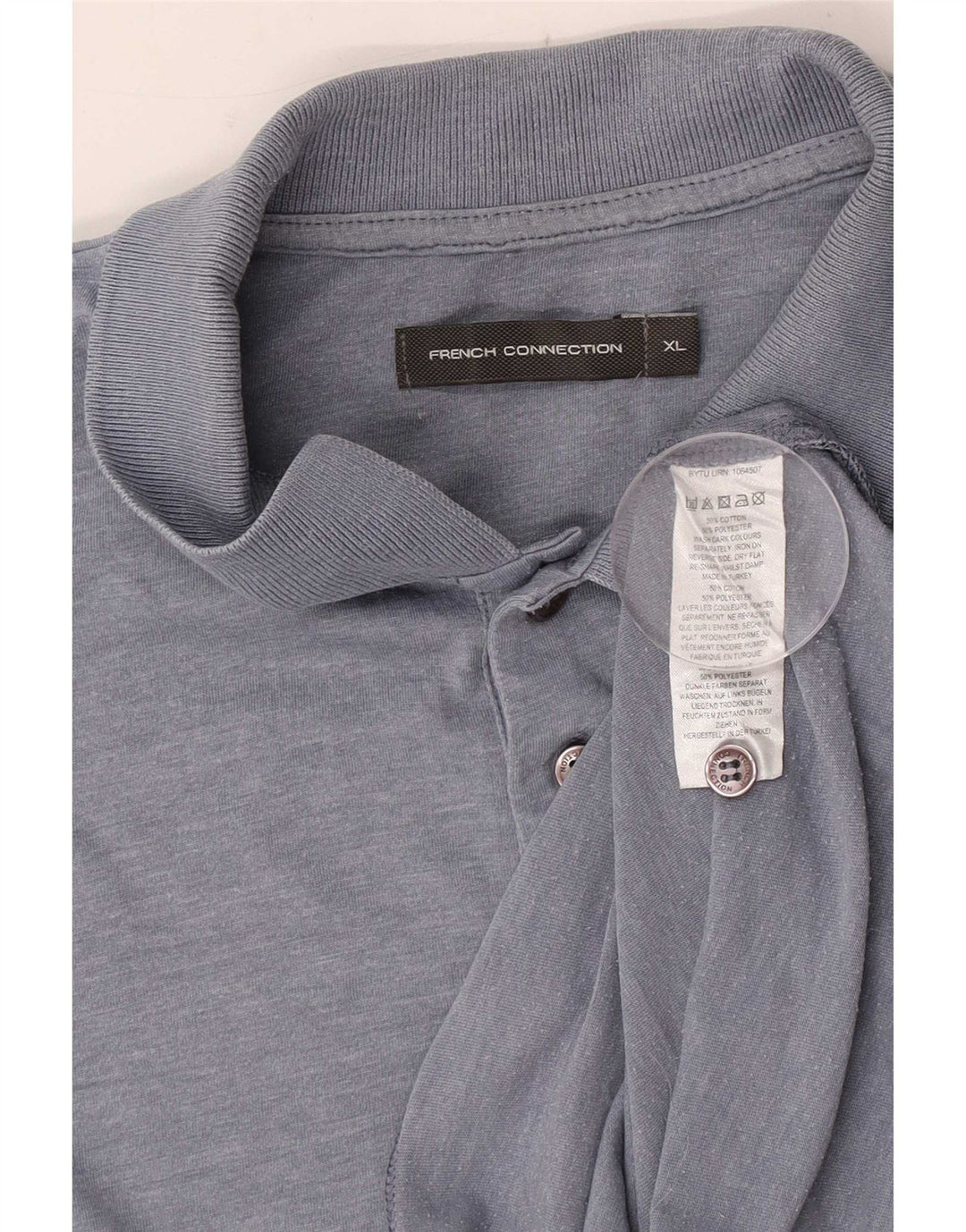 Polo da uomo French Connection XL in cotone blu