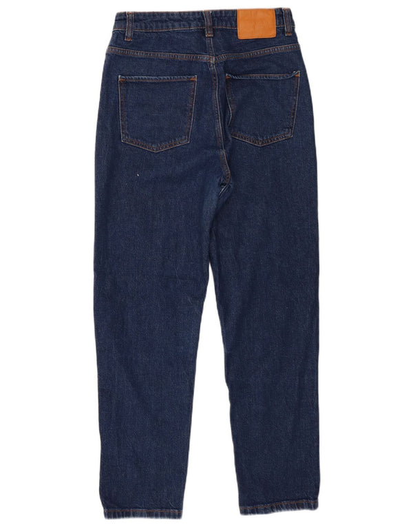 Jeans affusolati a vita alta da donna Zara EU 38 piccoli W28 L27 cotone blu