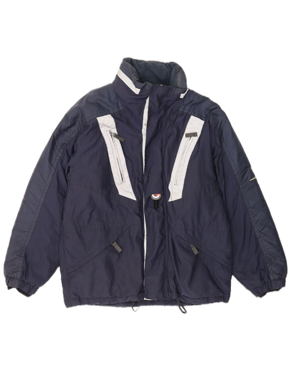 Giacca da sci Belfe & Uomo IT 48 Medium Blu Navy Colourblock Poliammide