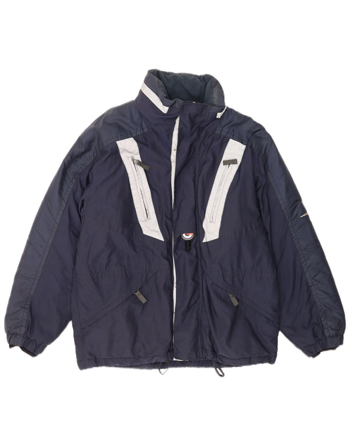 Giacca da sci Belfe & Uomo IT 48 Medium Blu Navy Colourblock Poliammide