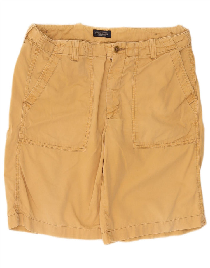Pantaloncini chino vintage da uomo IT 48 medi W32 in cotone giallo