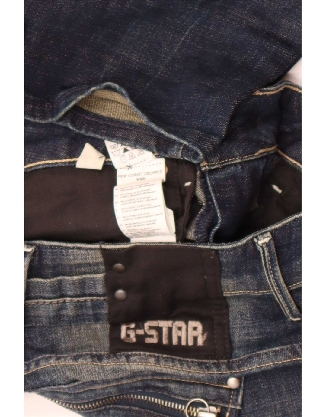 Jeans G-Star da donna super bassi Capri W27 L18 cotone blu