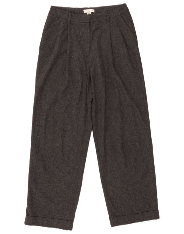 Pantaloni chino con pegged da donna Topshop UK 6 XS W26 L27 poliestere grigio