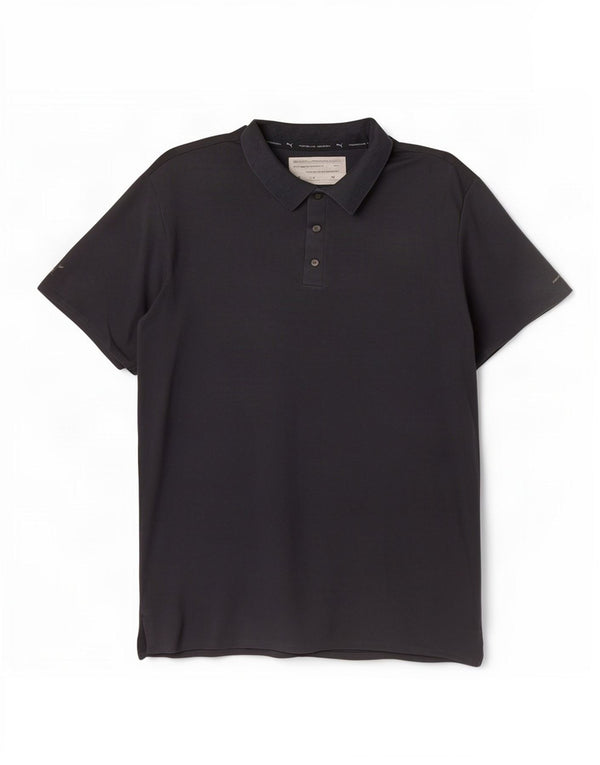 Polo Puma da uomo Porsche Design XL in cotone nero