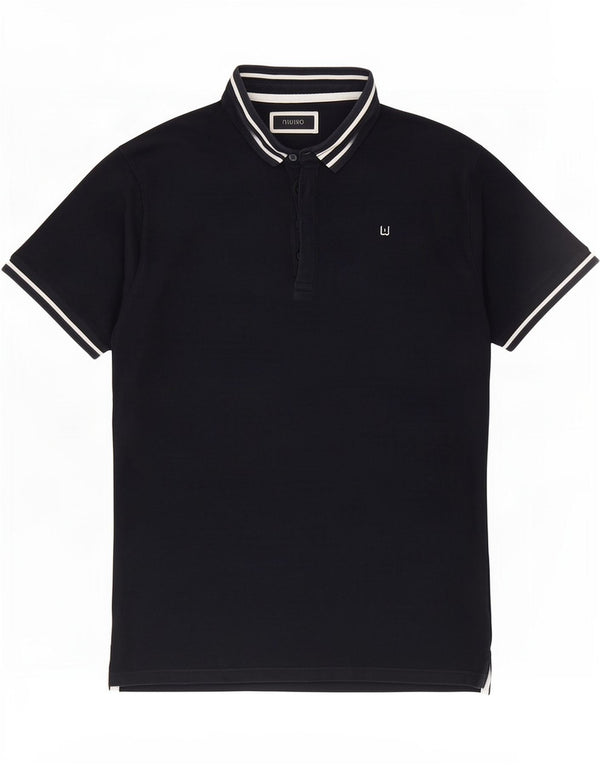 Polo Uomo Liu Jo XL Cotone Rigato Blu Navy