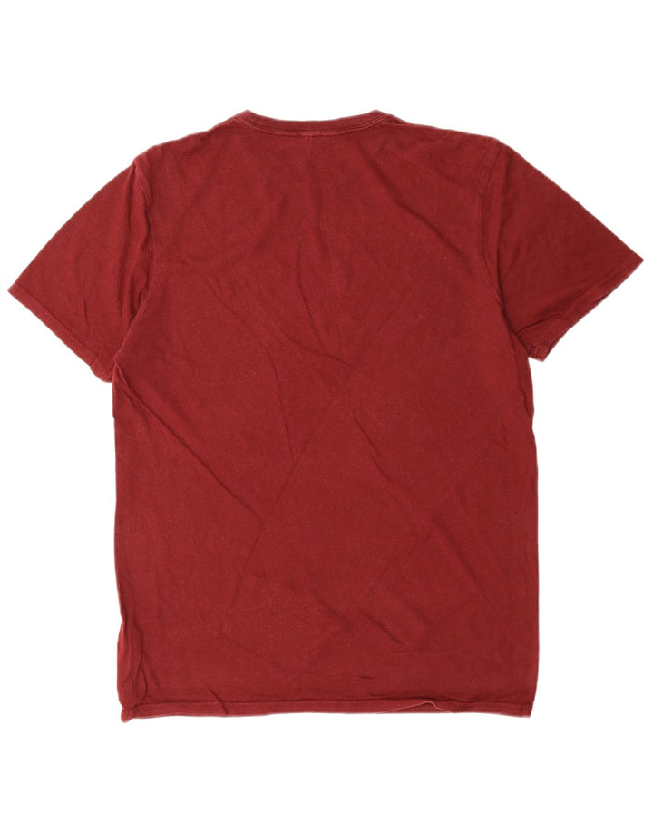 JACK WILLS T-shirt da uomo dalla vestibilità classica Top piccolo in cotone bordeaux