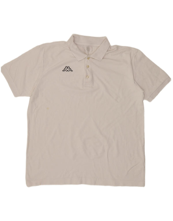 Polo da uomo KAPPA 3XL cotone bianco