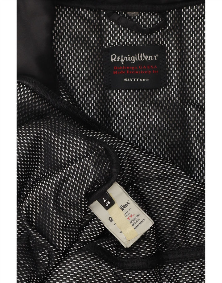 Cappotto imbottito da donna Refrigiwear UK 16 grande poliestere nero