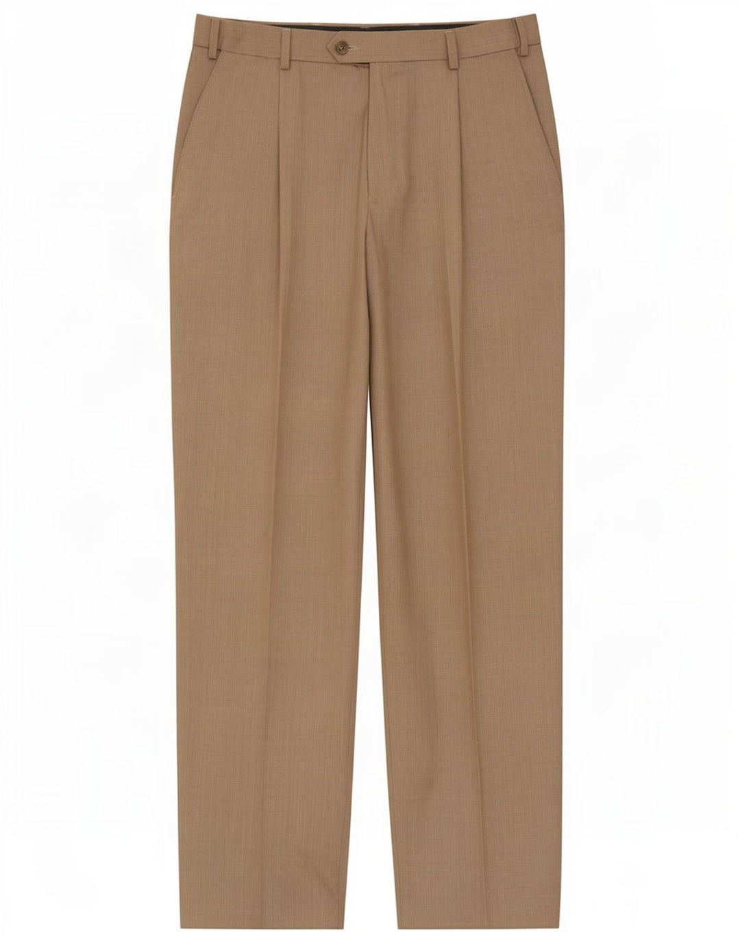 Pantaloni da abito vestibilità regolare da uomo Marks & Spencer W32 L31 Poliestere beige