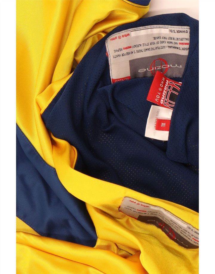 Mazine Canottiera da uomo XL Poliestere color block giallo