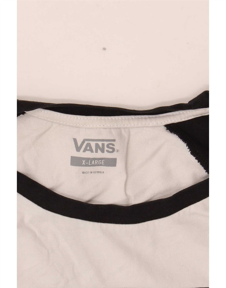 Maglietta grafica da donna a maniche lunghe Vans UK 18 XL White Colourblock