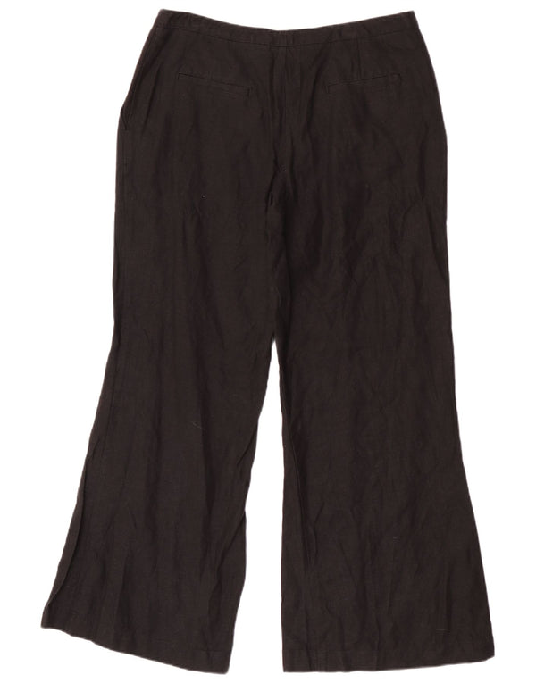 Pantaloni casual svasati da donna Marks & Spencer UK 14 Large W32 L30 neri