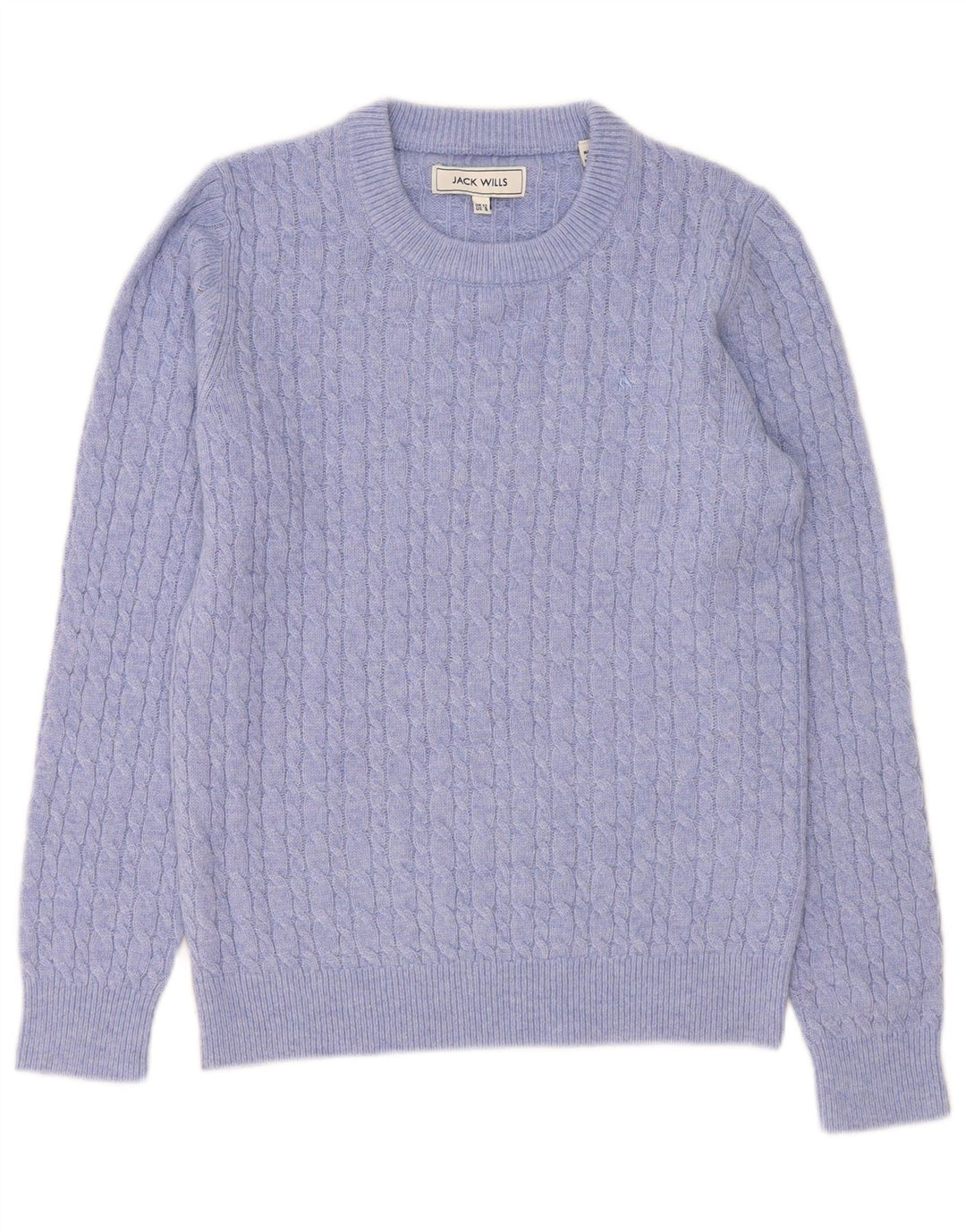 Maglione maglione girocollo da donna Jack Wills UK 12 Lana viola medio