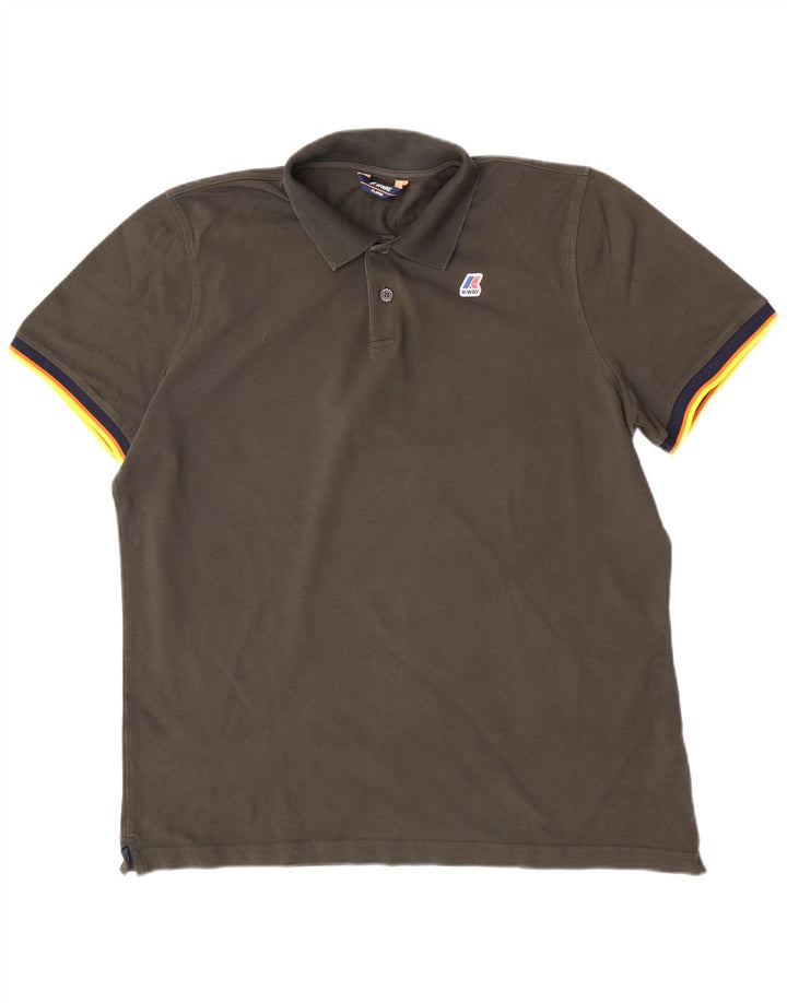 Polo K-Way da uomo XL color kaki