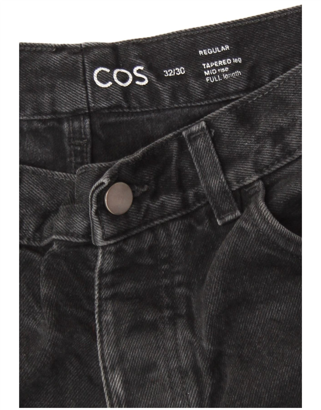 Jeans affusolati regolari a vita media Cos da donna W32 L26 cotone nero