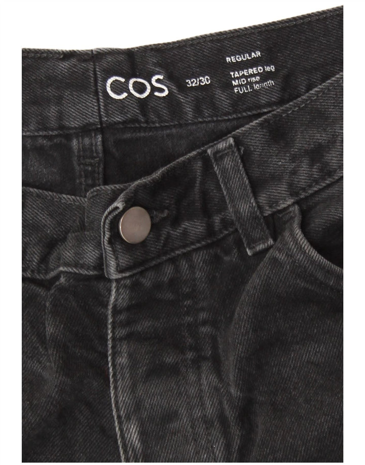 Jeans affusolati regolari a vita media Cos da donna W32 L26 cotone nero