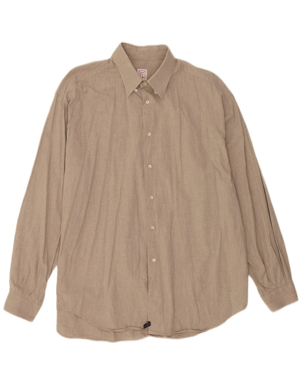 Camicia da uomo Stefanel XL in cotone beige