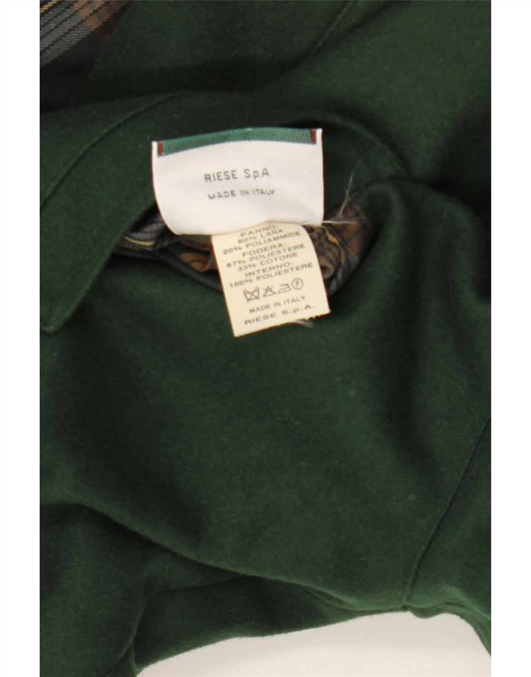 Giacca reversibile da uomo Navigare UK 38 lana verde medio