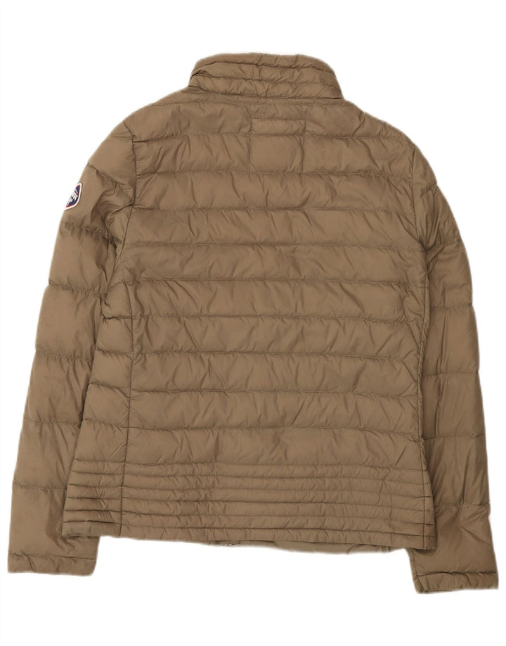Giacca imbottita da donna Puffa UK 14 grande marrone in poliammide