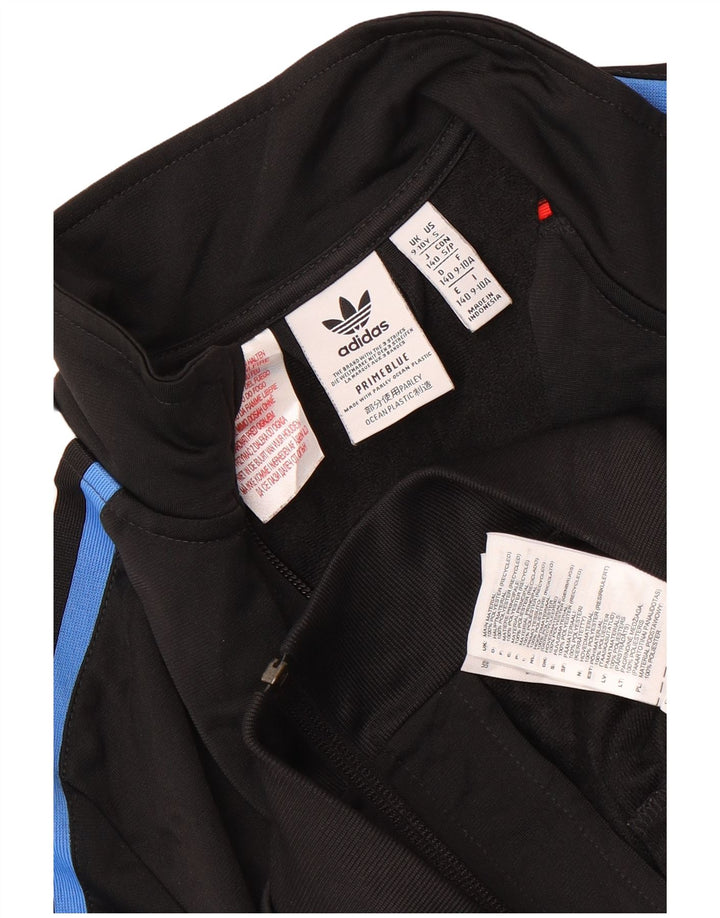 Giacca da tuta da ragazzo Adidas 9-10 anni in poliestere color block nero