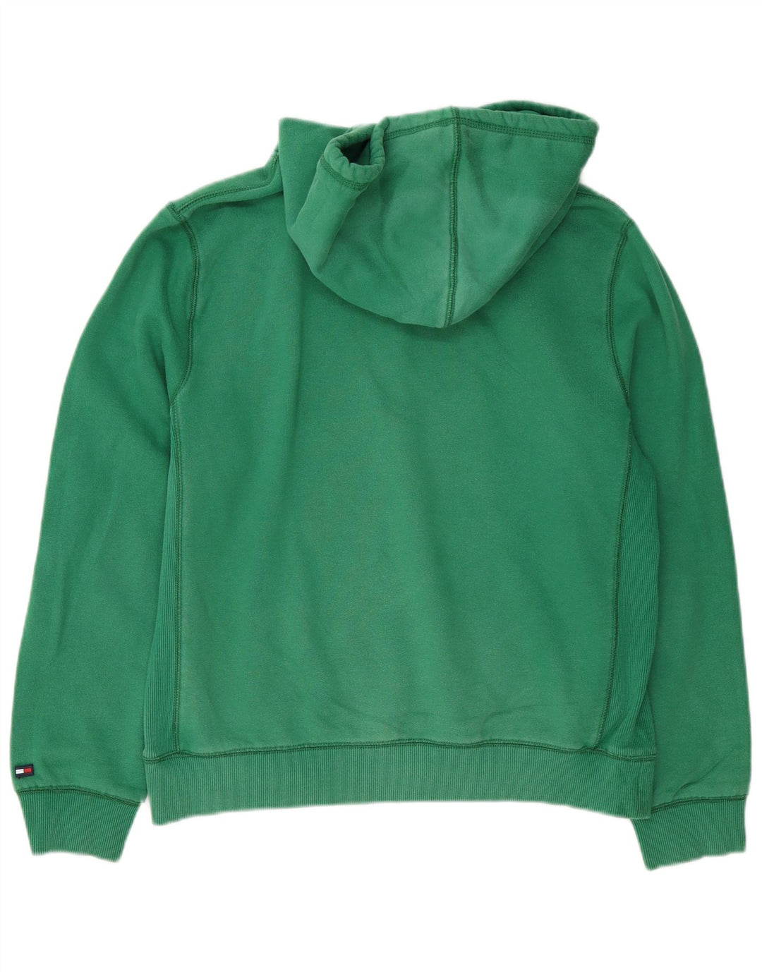 Maglione con cappuccio grafico da uomo Tommy Hilfiger verde medio