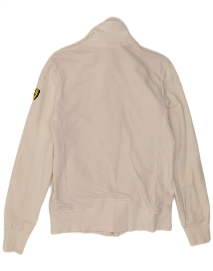 Giacca da ginnastica da uomo Puma Small in cotone bianco