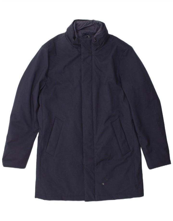 Cappotto giacca a vento da uomo Boggi UK 38 poliestere medio blu navy