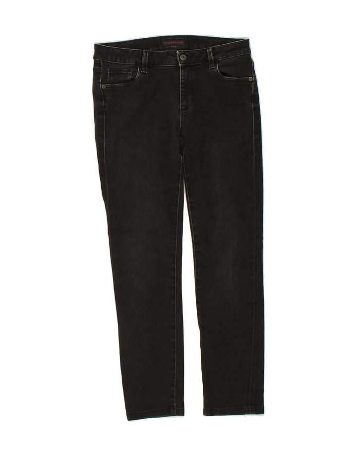 TRUSSARDI Womens Slim Jeans W30 L27  Black Cotton Vintage Trussardi and Second-Hand Trussardi from Messina Hembry 