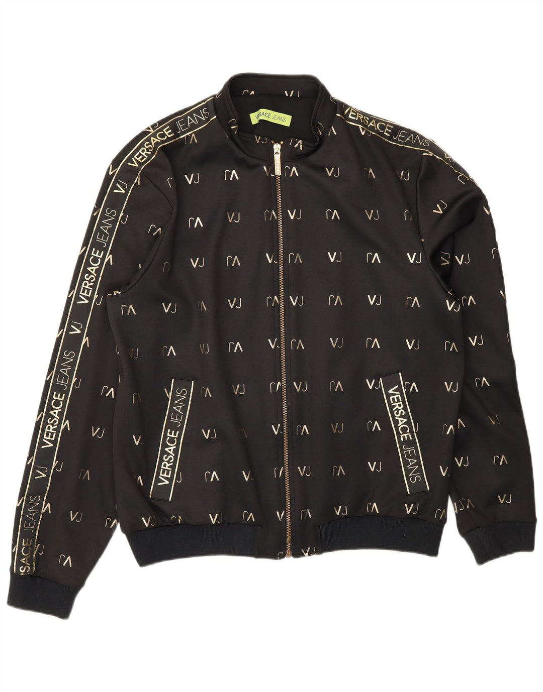 Giacca sportiva da uomo con grafica Versace XL nera in poliestere