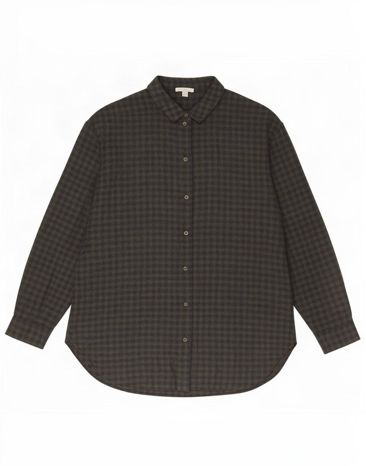 Camicia in flanella da donna Cos EU 40 viscosa a quadri kaki media