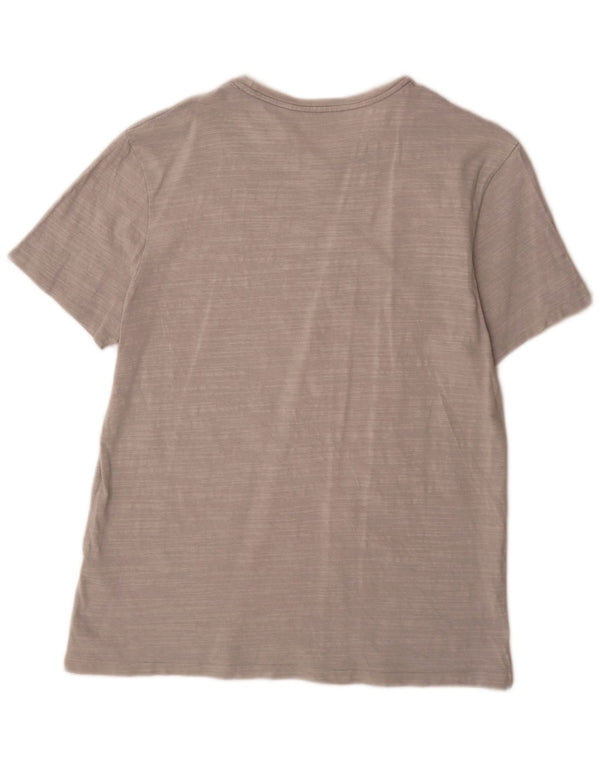T-shirt da uomo All Saints Top grande in cotone chiazzato grigio