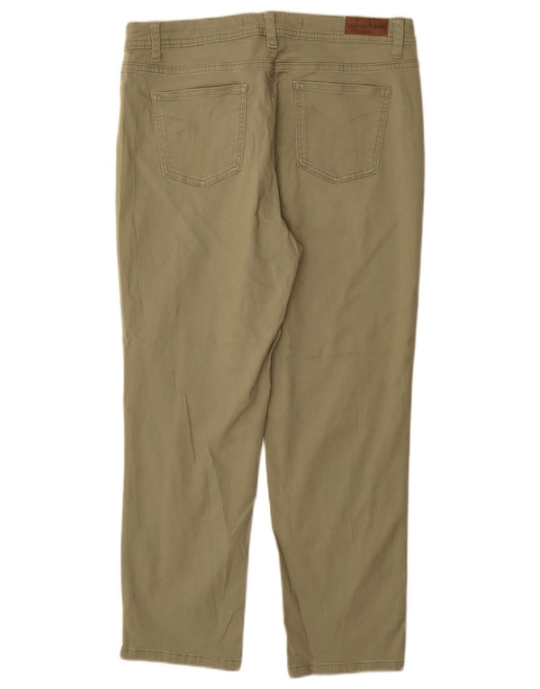 CALVIN KLEIN Pantaloni casual affusolati da donna US 10 Large W30 L27 Verde