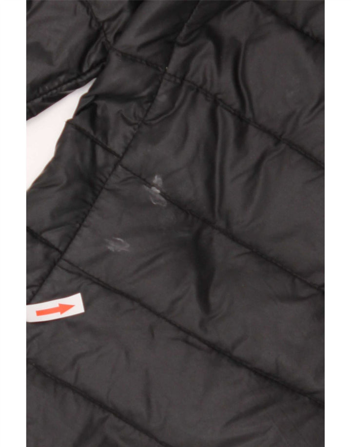Cappotto imbottito con cappuccio da donna Puffa UK 8 piccolo nylon nero