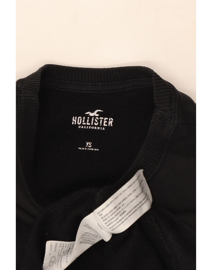 Felpa da uomo HOLLISTER maglione XS cotone nero