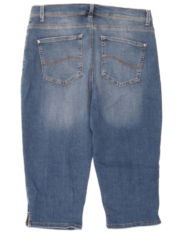 Lee Womens Modern Series Mid Rise Capri Jeans US 12 Large W30 L17 Blue
