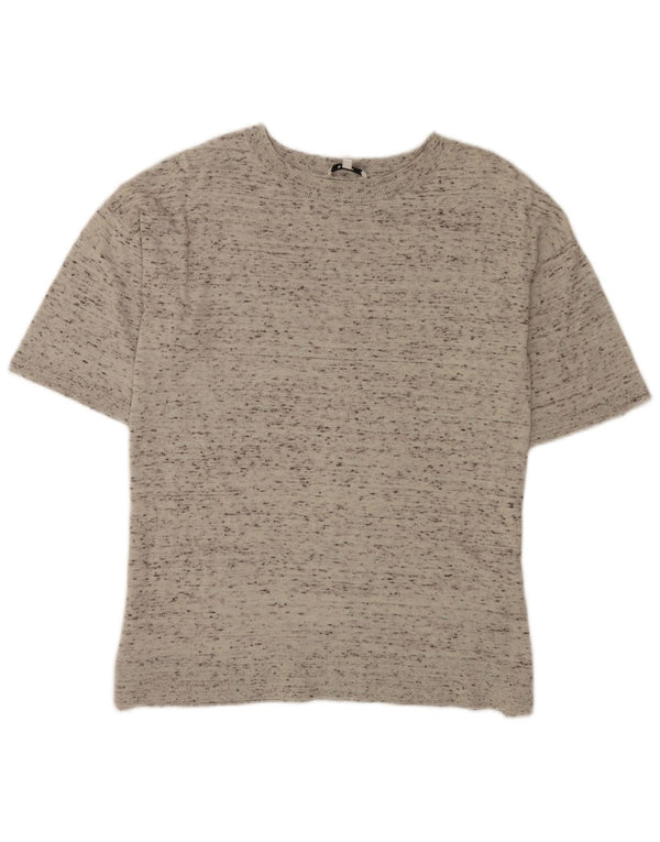 T-shirt da donna Reiss Top UK 12 cotone screziato grigio medio