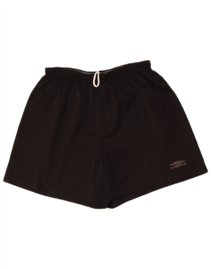 Pantaloncini sportivi da uomo Umbro grandi in poliestere a righe nere