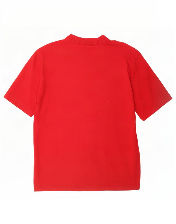 T-shirt grafica da uomo Puma Top Small in cotone rosso