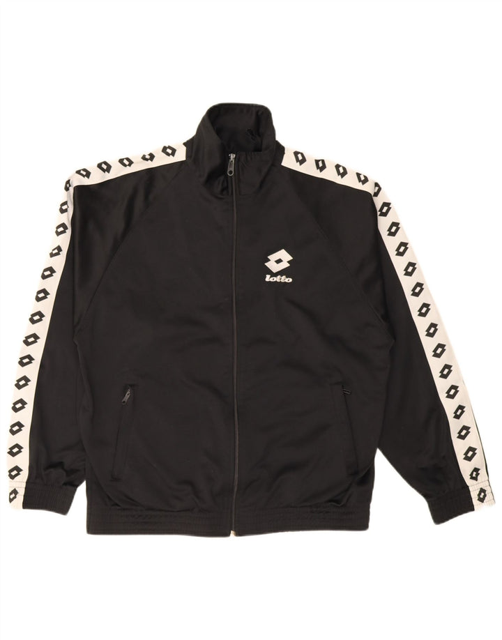 Giacca da tuta grafica da uomo Lotto Large Black Colourblock