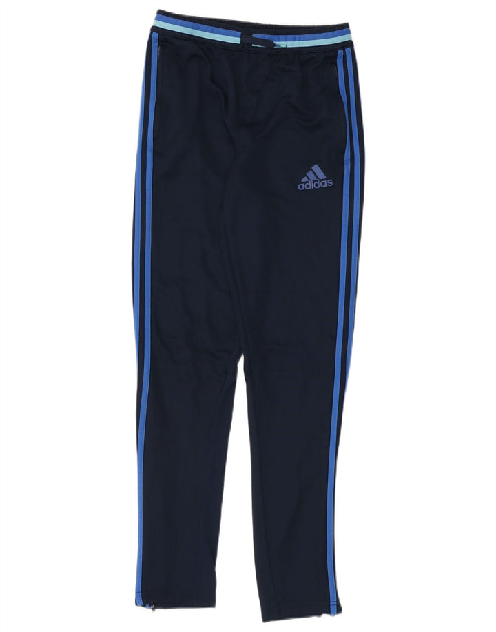 Pantaloni della tuta ADIDAS da ragazzo Climacool 13-14 anni in poliestere blu navy