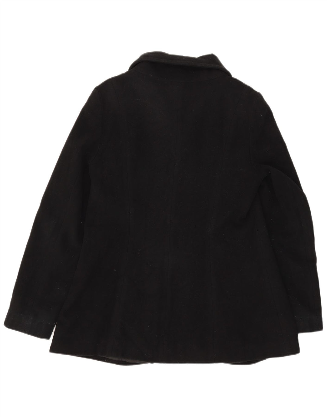 Giacca blazer a 3 bottoni da donna Zara UK 14 grande lana nera