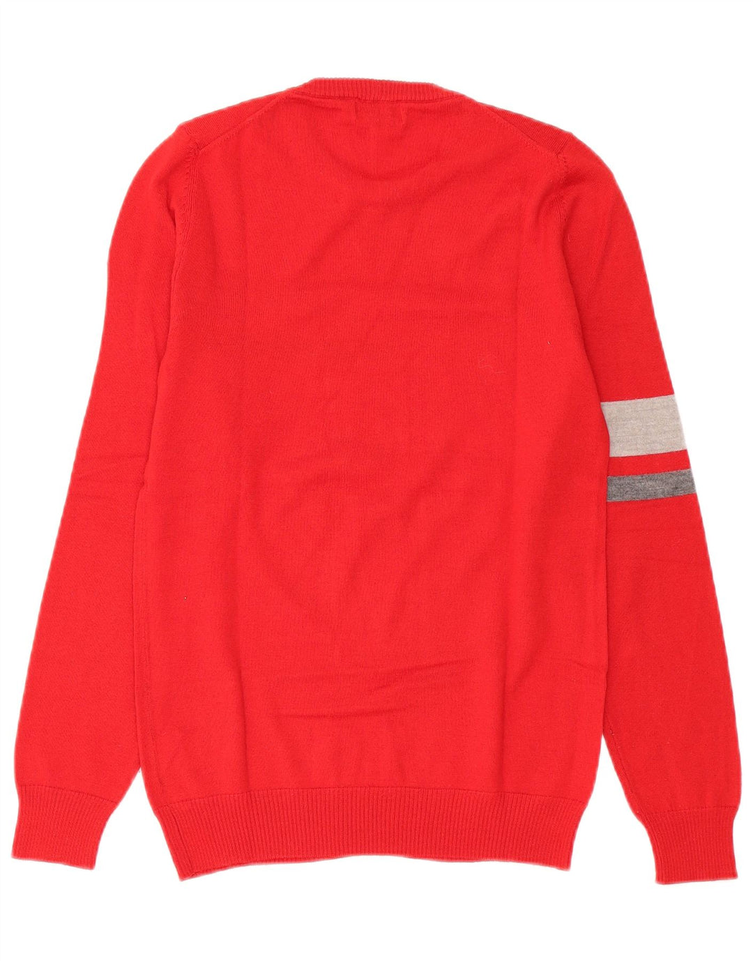 Maglione maglione girocollo da donna Iceberg UK 10 piccolo rosso in lana color block