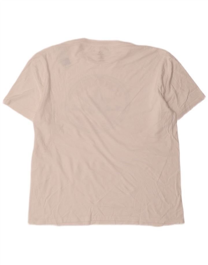 T-shirt grafica da uomo Converse Top grande in cotone bianco