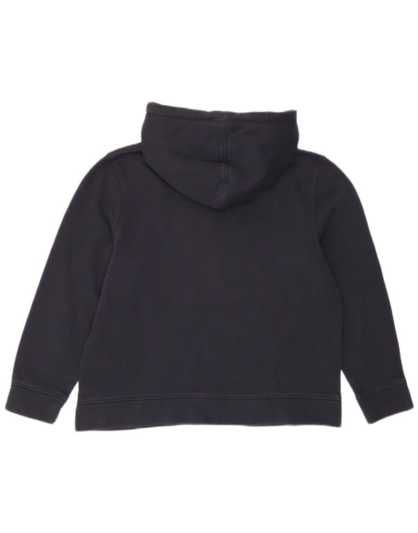 Maglione con cappuccio grafico da donna Tommy Hilfiger UK 14 cotone blu navy medio