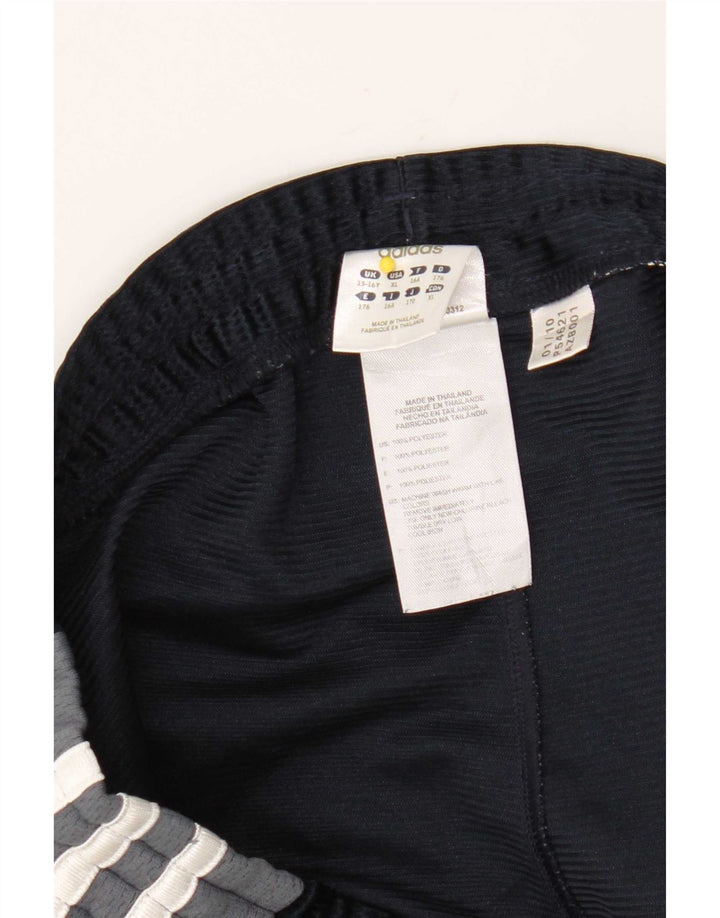 Pantaloncini sportivi Adidas da ragazzo 15-16 anni in poliestere color block blu