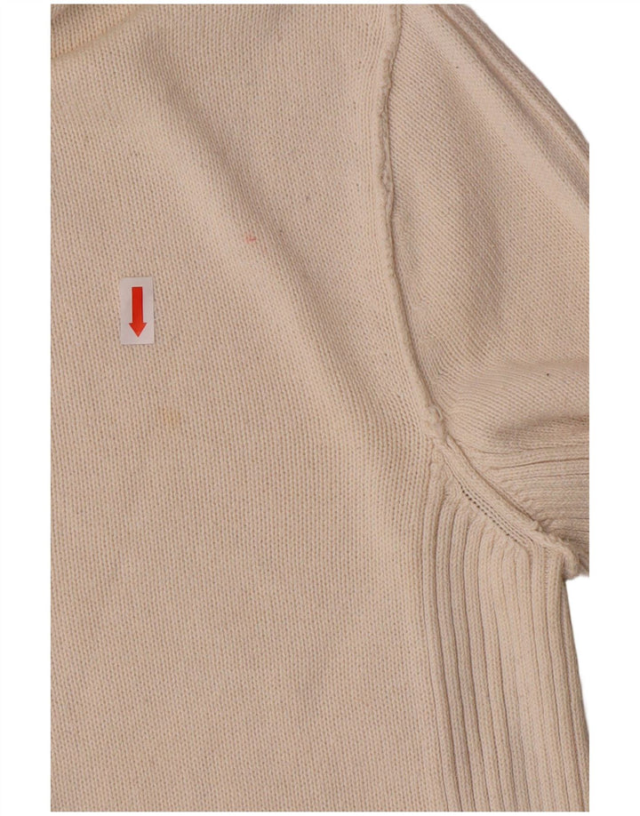 Maglione cardigan da uomo Tommy Hilfiger piccolo in cotone bianco sporco